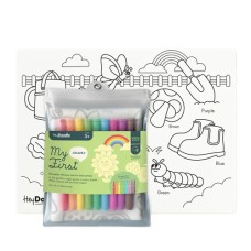 Colouring Mat Silicone - My First Colours - Hey Doodle