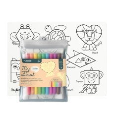 Colouring Mat Silicone - My First Shapes - Hey Doodle