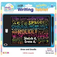 LCD Writing Tablet - USB Rechargeable - Blue