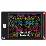 LCD Writing Tablet - USB Rechargeable - Red