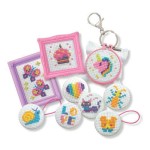 Mini Cross-Stitch Buttons - 4M Craft