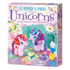 Mould & Paint - Unicorns Glitter 3D - 4M Craft