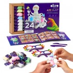 Okto Sensory Art: 24 Colours Air Clay Creativity Set - White and Pastel