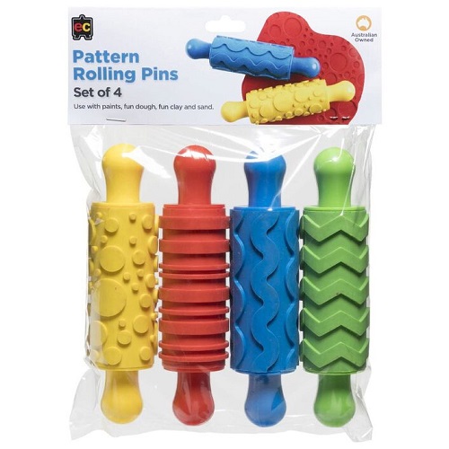 Variasi Rollign Pin Rolling Pins Patterned - Set of 4