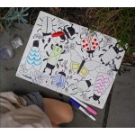 Colouring Mat Silicone - Sensory Mat Busy Bugs - Hey Doodle