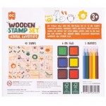 Stamp Set Wooden 51pc - Animal Adventure - Educational Colours