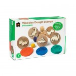 Dough Stampers Wooden 6 - Dinosaurs - Educational Colours