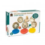Dough Stampers Wooden 6 - Jungle Animals - Educational Colours