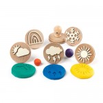 Dough Stampers Wooden 6 - Weather - Educational Colours