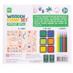 Stamp Set Wooden 47pc - Dinosaur World - Educational Colours