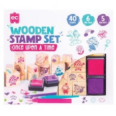 Stamp Set Wooden 51pc - Once Upon A Time - Educational Colours