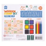 Stamp Set Wooden 51pc - Things That Go! - Educational Colours