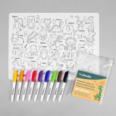 Colouring Mat Silicone - ABC In The Wild - Hey Doodle