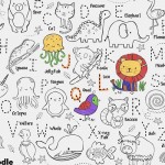 Colouring Mat Silicone - ABC In The Wild - Hey Doodle