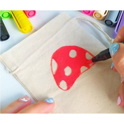 Paint Pens Metallic Brush Tip Acrylic Set of 12 Life of Colour