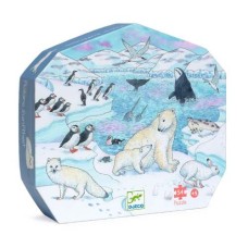 54 pc Djeco Puzzle - Polar Softness - Shaped Box 54 pc Djeco Puzzle - Polar Softness - Shaped Box