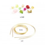 Bead Set - Tiaras Red Pink - Djeco
