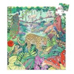 54 pc Djeco Puzzle - Indian-Jungle - Shaped Box 54 pc Djeco Puzzle - Indian-Jungle - Shaped Box