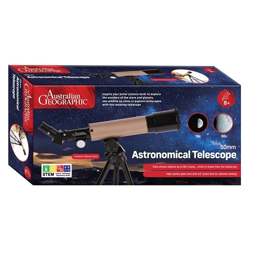 Telescope 50mm Astronomical Australian Geographic from who what why