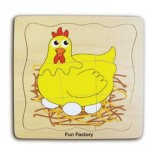 Lifecycle of a Chicken - Wooden Layer Puzzle