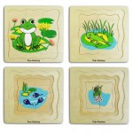 Lifecycle of a Frog - Wooden Layer Puzzle