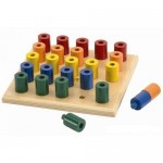 Peg & Stack Wooden Board - Fun Factory