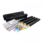 Mahjong Set - American Set with Black Tiles and Racks