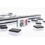 Mahjong Set - American Set with Black Tiles and Racks