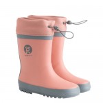 Gumboots - Just Peachy (peach w grey) Jr 8 (3-4yrs) - Grubbybub