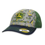 John Deere Hat Pattern Trademark Logo Embroidered - Kids Size John Deere Hat Pattern Trademark Logo Embroidered - Kids Size