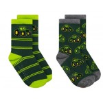 John Deere Socks Multi-Coloured Kids Crew  6 packs - 4-6 years