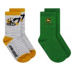 John Deere Socks Multi-Coloured Kids Crew  6 packs - 2-4 years