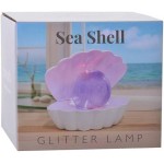 Seashell Glitter Lamp - Pink