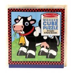 Cube Puzzle Wooden 16pc - Farm Animals - Melissa & Doug