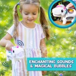 Bubbles Handheld Bubble Blower with Music - Unicorn