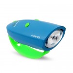 Mini Hornit Nano - Bike/Scooter Light and Horn Blue/Green