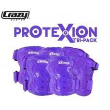 ProteXion Tri-Pack Kids - Purple - Wrist, Elbow, Knee Protection
