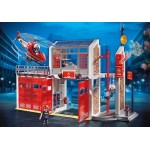Fire Station with Alarm & Helicopter - Playmobil City Action Fire