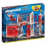 Fire Station with Alarm & Helicopter - Playmobil City Action Fire  9462