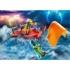 Kitesurfer Rescue with Speedboat - Playmobil City Action *