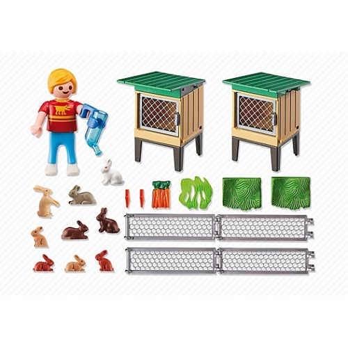 Rabbit Pen with Hutch Playmobil Country Farm from who what why