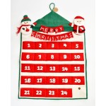 Christmas Advent Calendar with Snowman and Santa Felt - Tara's Treasures Christmas Advent Calendar with Snowman and Santa Felt - Tara's Treasures