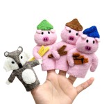 Finger Puppets Felt -  Three Little Pigs