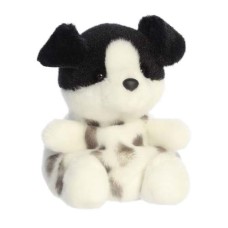 Palm Pals Plush Collectible - Dog Snorkles - black + white Palm Pals Plush Collectible - Dog Snorkles - black + white