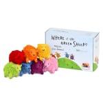 Where Is The Green Sheep? 7 Colourful Felt Sheep Play Set - Tara's Treasures Where Is The Green Sheep? 7 Colourful Felt Sheep Play Set - Tara's Treasures