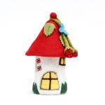 Felt Fairies and Gnomes Playhouse - Red Roof Felt Fairies and Gnomes Playhouse - Red Roof