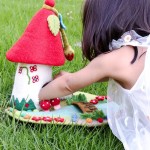 Felt Fairies and Gnomes Playhouse - Red Roof Felt Fairies and Gnomes Playhouse - Red Roof