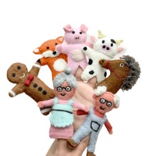 Finger Puppets Felt -  Gingerbread Man Story