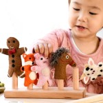 Finger Puppets Felt -  Gingerbread Man Story