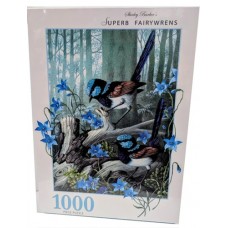 1000 pc Shirley Barber Puzzle - Superb Fairywren